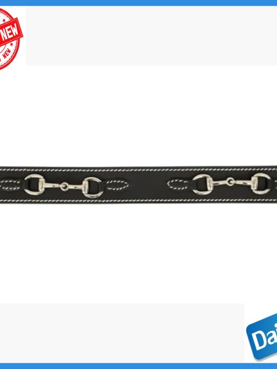 Small Full-Grain Leather Belt with Stirrup Buckle Equestrian Style main image 4